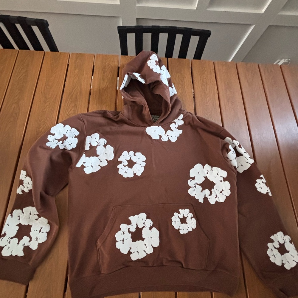 Denim Tears Brown Hoodie Sweatshirt